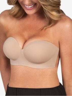 Fashion Forms Voluptuous Backless Strapless Sticky Bra D Nude NWOT